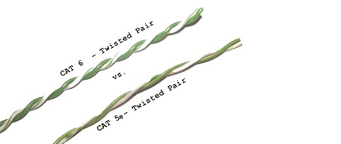 دو تفاوت عمده فیزیکی بین کابل CAT5 و CAT6